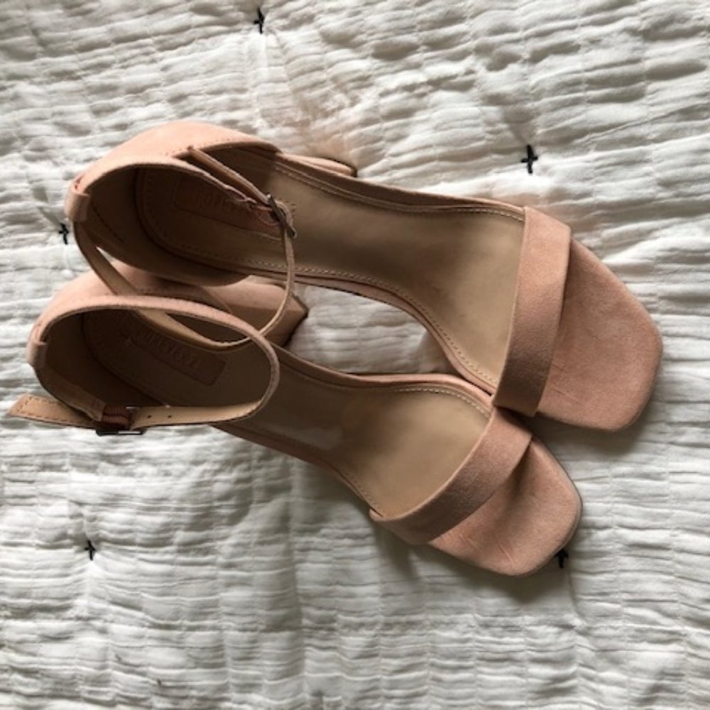 Pink Velvet Heels
